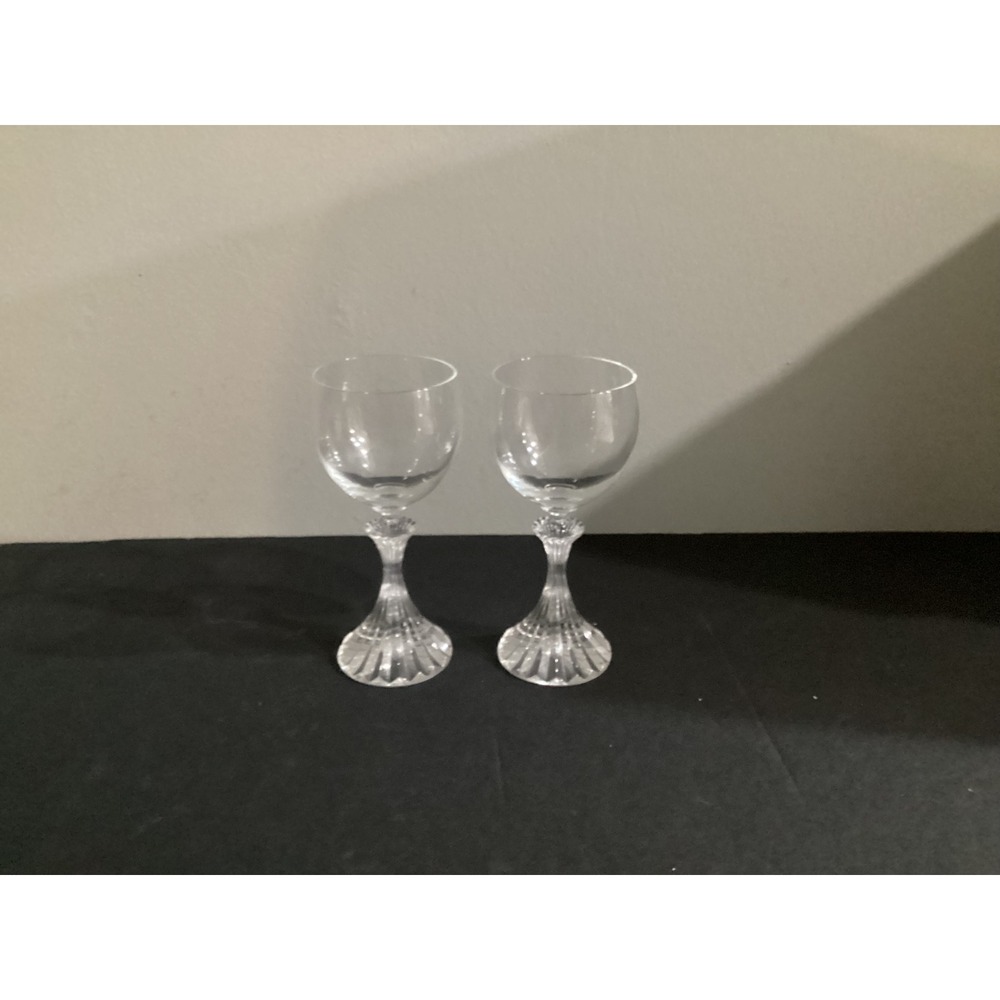 Mikasa The Ritz Water Goblets Clear Wine Glass, Crystal Stemware